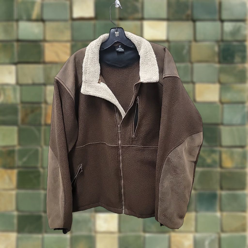 Vintage VINTAGE Kuhl Jacket Mens XL Fleece AlpenWurx Full Zip Sherpa Faux Leather Brown Size US XL / EU 56 / 4 - 1 Thumbnail