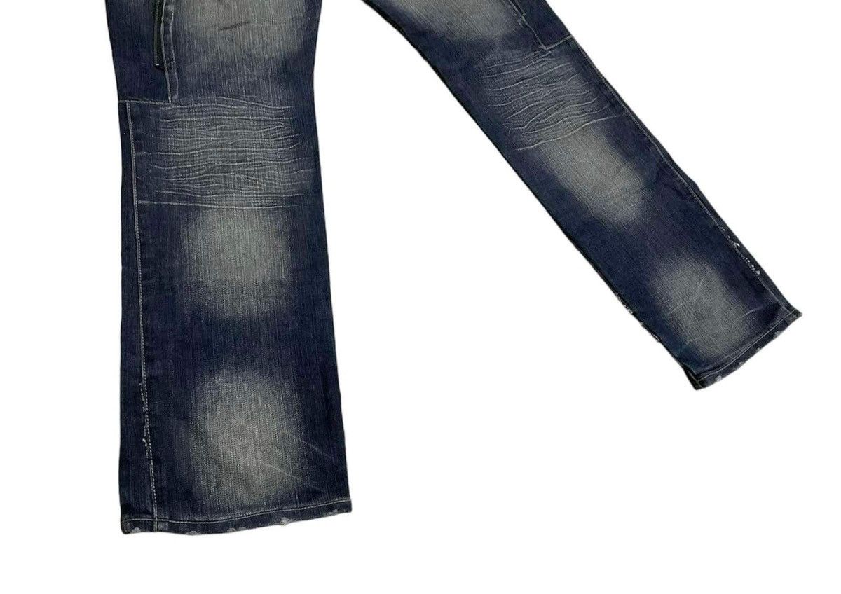 If Six Was Nine × Le Grande Bleu (L.G.B.) × PPFM 🔥Sick Y2K PPFM Panelled Layer Leather Denim Zipper Size US 33 - 13 Thumbnail