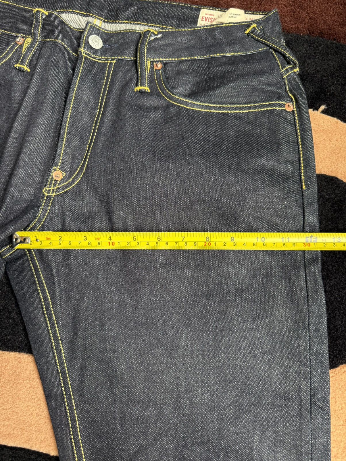 Evisu × Vintage EVISU red daicock style denim jeans size：34x34 Size US 34 / EU 50 - 12 Thumbnail