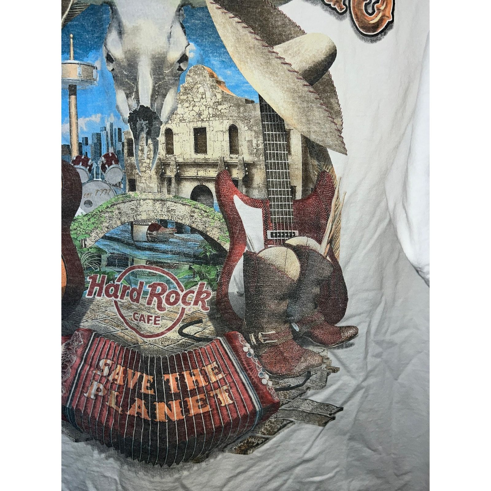 Hard Rock Cafe Hard Rock Cafe Shirt San Antonio Texas White Graphic XL Tee Size US XL / EU 56 / 4 - 7 Thumbnail