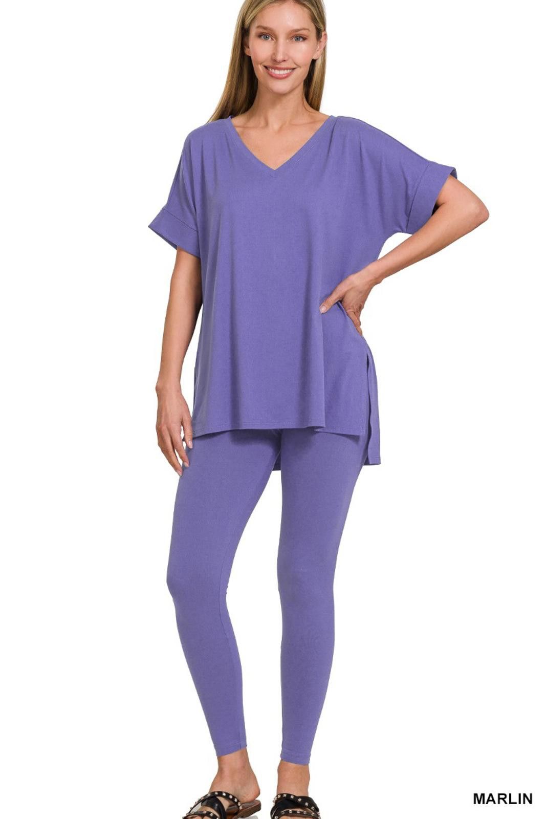 Other Zenana Brushed Microfiber Loungewear Set S/M/L Size ONE SIZE - 1 Preview
