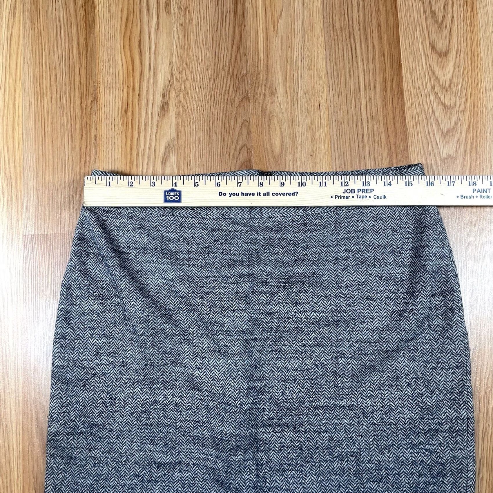 Ann Taylor Ann Taylor Loft Skirt Womens 8 Gray Wool Blend Straight Pencil Knee Length Lined Size 30" / US 8 / IT 44 - 3 Thumbnail