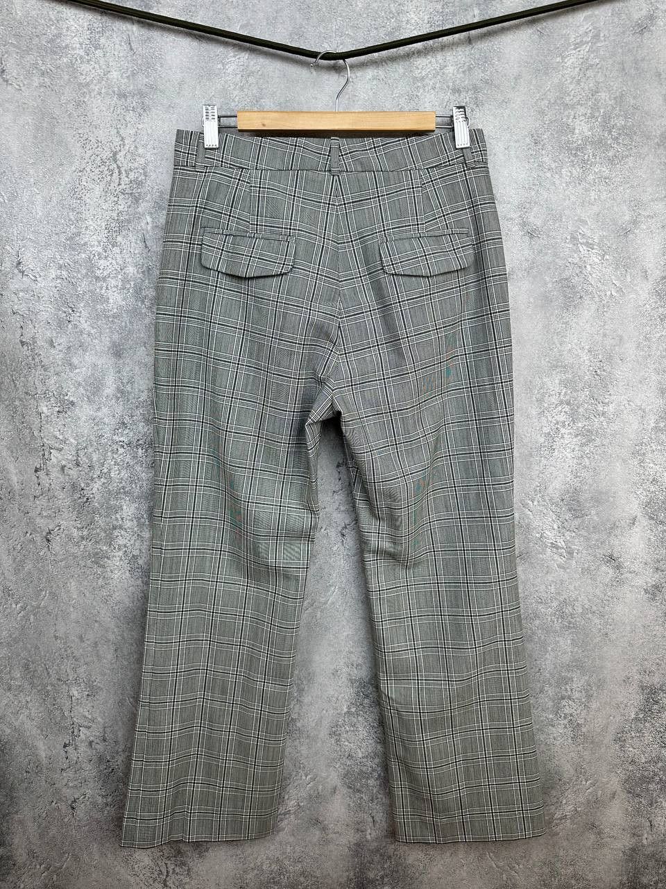 Jigsaw Jigsaw Check Pants Plaid Straight Leg Trousers Wool Blend Size 27" / US 4 / IT 40 - 2 Thumbnail