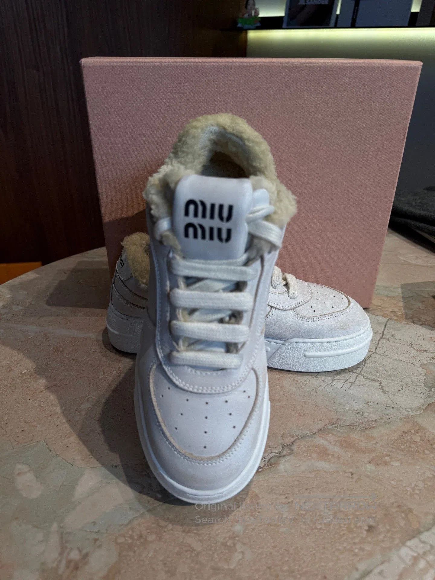 Miu Miu Miu Miu Fleece-Lined Dirty Sneakers. Size US 6 / IT 36 - 2 Thumbnail