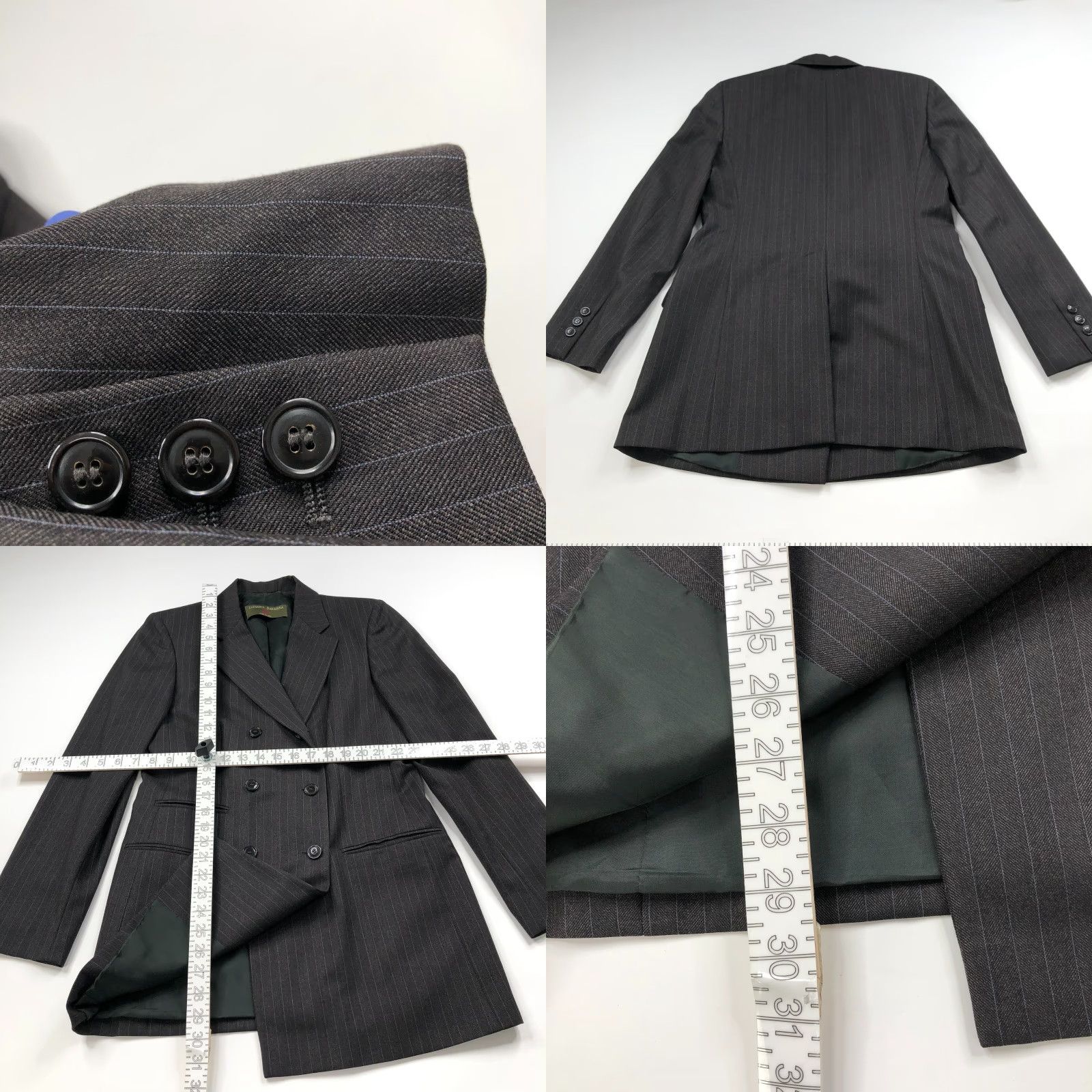 Doublet Luciano Barbera Blazer Wool Striped Brown Gray MINT Size M / US 6-8 / IT 42-44 - 8 Thumbnail