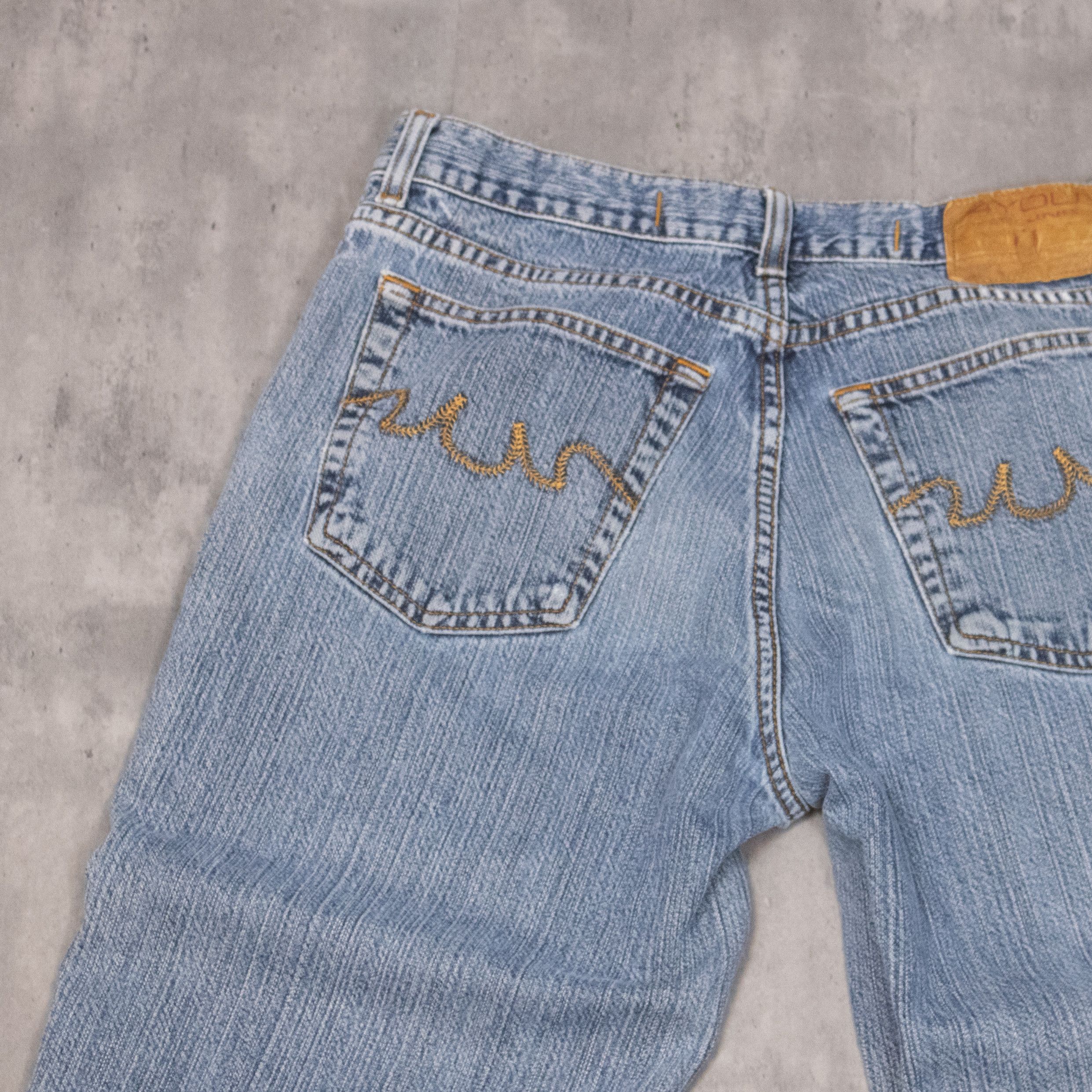 4YOU Y2K 00's 4You Baggy Relax Fit Wide Midwash Denim Pant's Size US 30 / EU 46 - 13 Thumbnail