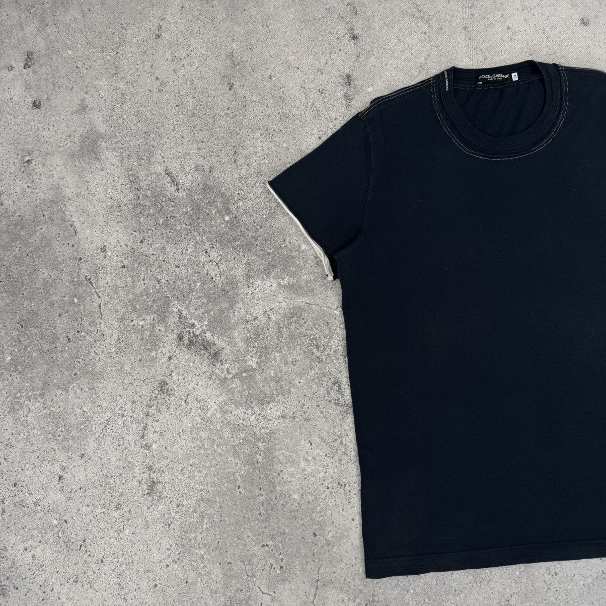Dolce & Gabbana × Vintage Dolce & Gabbana D&G Blue Luxury T Shirt Size US L / EU 52-54 / 3 - 4 Thumbnail