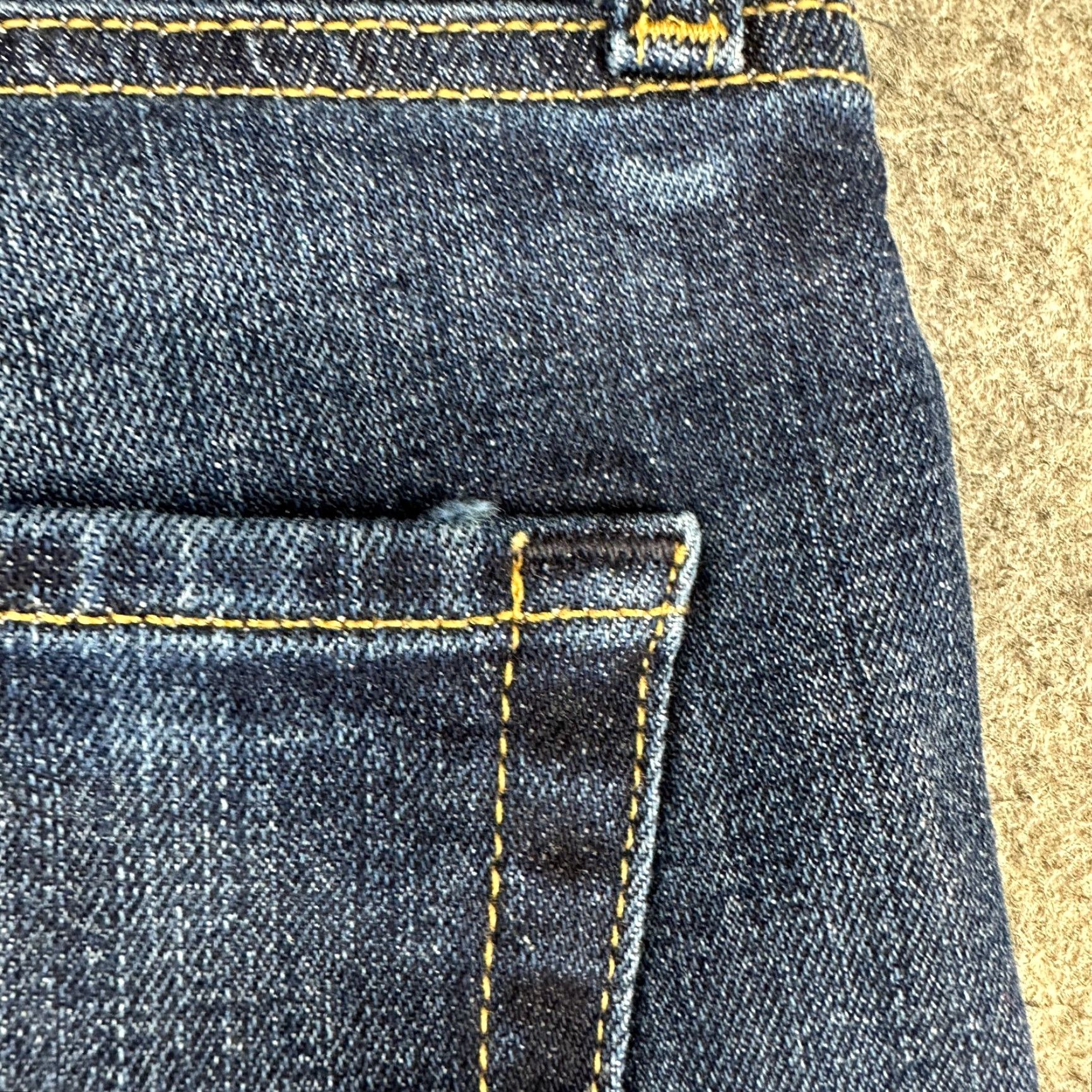 Lucky Brand Lucky Brand 361 Jeans Mens 38x30 Blue Vintage Straight Dark Wash Stretch Flex Denim 5-Pocket Regular Rise Dark Blue Mens Jeans Size US 38 / EU 54 - 5 Thumbnail