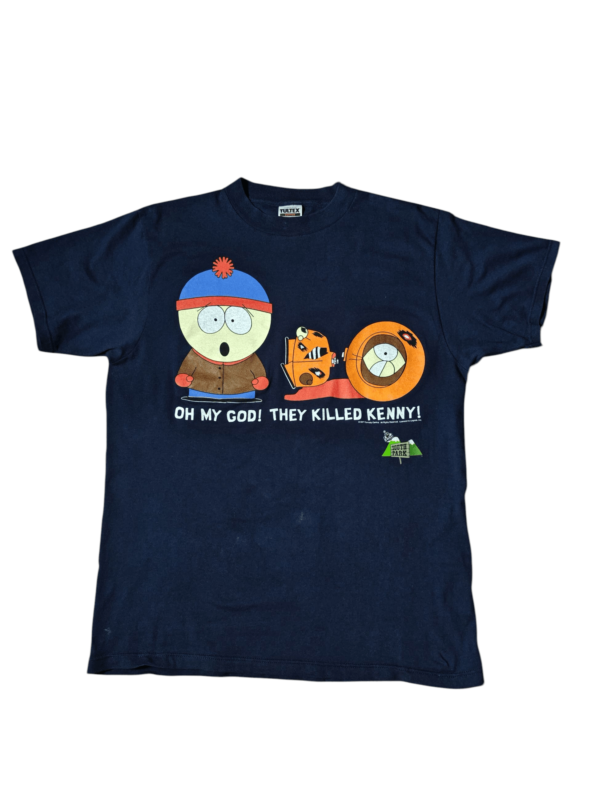 Vintage Vintage South Park 1997 OMG They Killed Kenny Tshirt Tultex Size US L / EU 52-54 / 3 - 1 Thumbnail