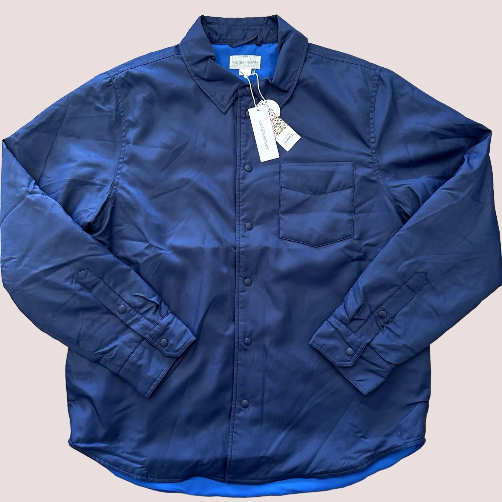 Outerknown Outerknown Nylon Shirt Jacket Mens M Blue OK Origin Shacket Kelly Slater Jacket Size US M / EU 48-50 / 2 - 1 Thumbnail
