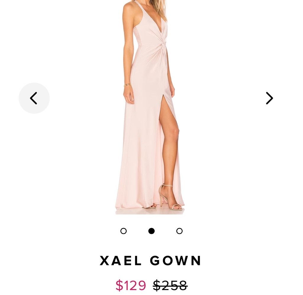 Women's Lovers + Friends Maxi Dress XS Blush Pink