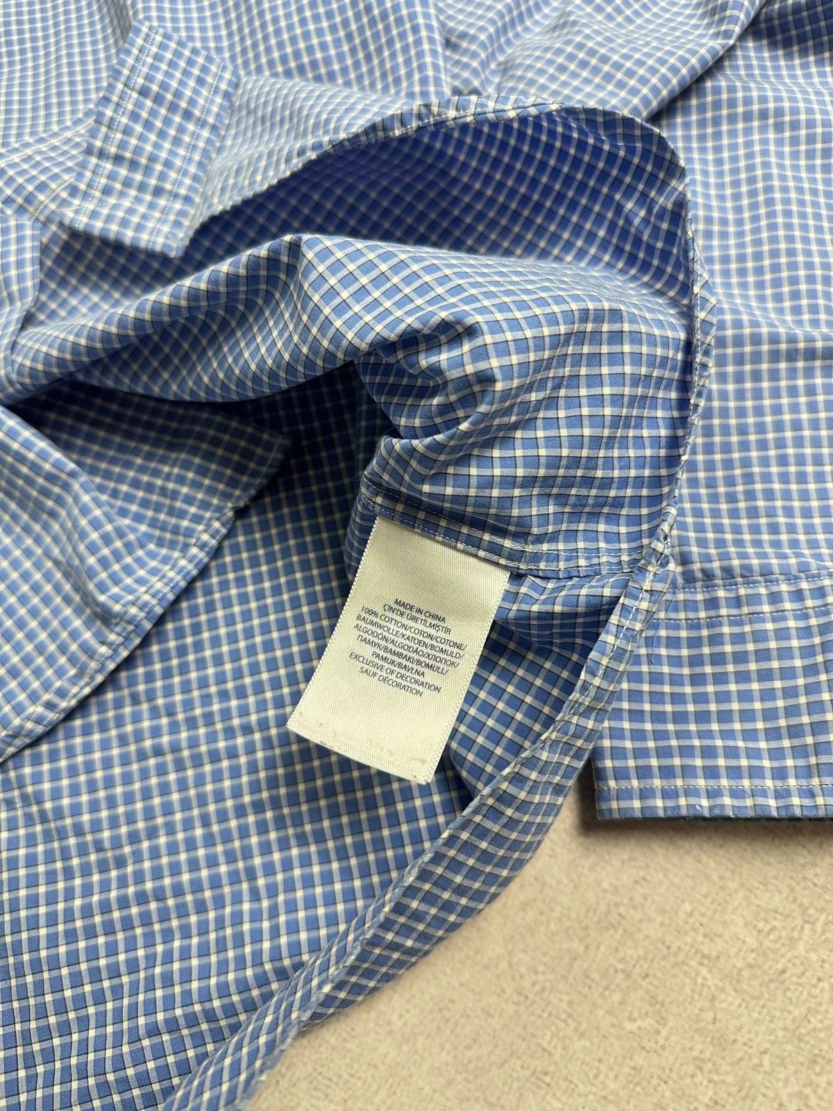 Polo Ralph Lauren Vintage Polo Ralph Lauren Y2K Blue Checkered Shirt M Size US M / EU 48-50 / 2 - 6 Thumbnail