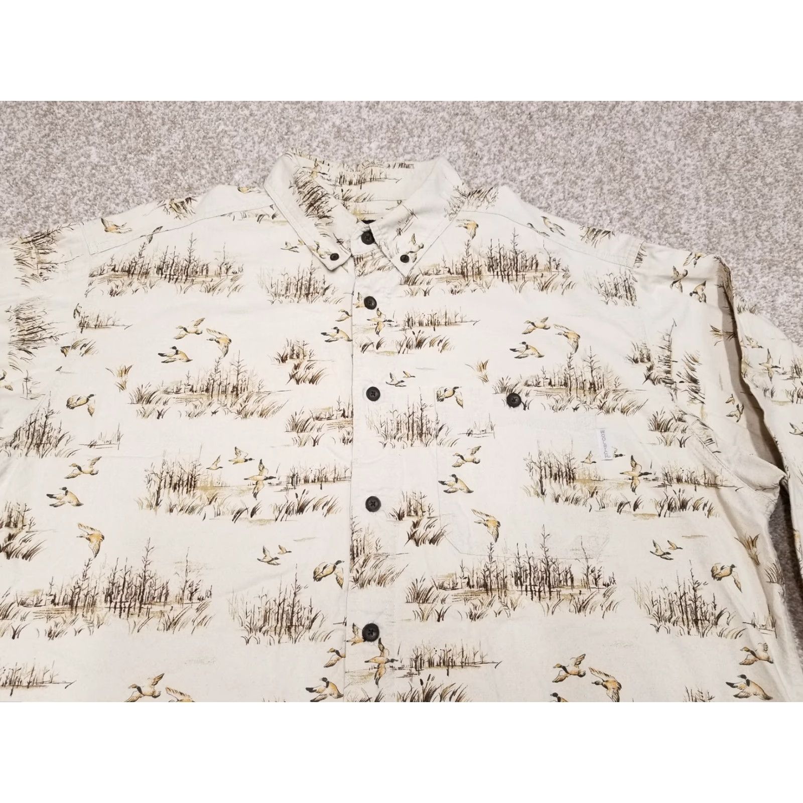 Vintage Woolrich Shirt Mens XL Beige Birch Ducks Hunting Casual Outdoor Cotton Shirt Men XL Beige Ducks Hunting Casual Outdoor Cotton Size US XL / EU 56 / 4 - 2 Thumbnail