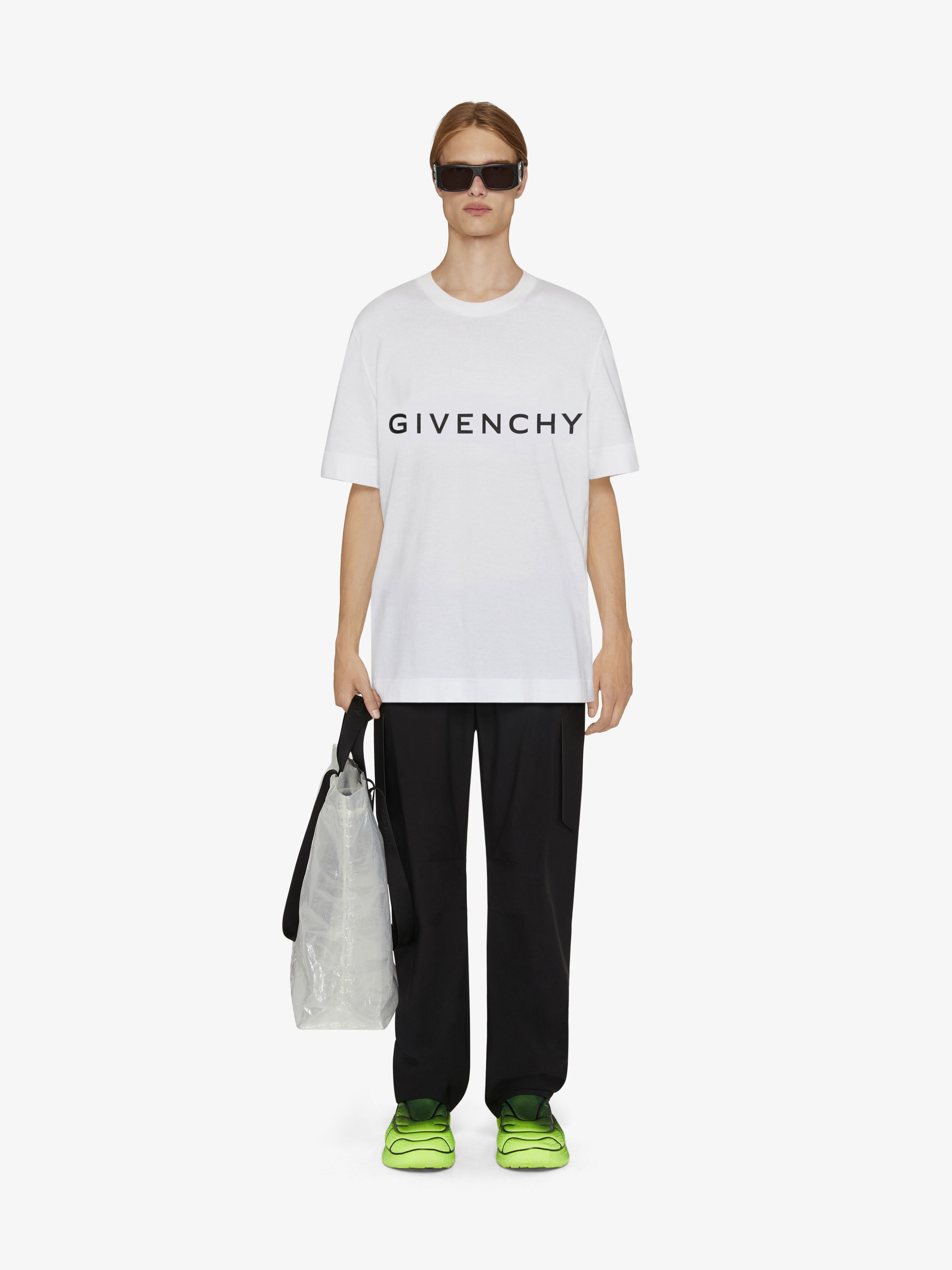 Givenchy o1w1db10426 Oversized Fit T-Shirt in White Size US XXL / EU 58 / 5 - 2 Thumbnail