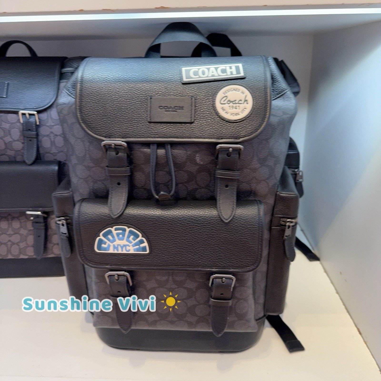 Coach NWT Coach Large Sprint Backpack Canvas Patches CBM49 Size ONE SIZE - 10 Thumbnail
