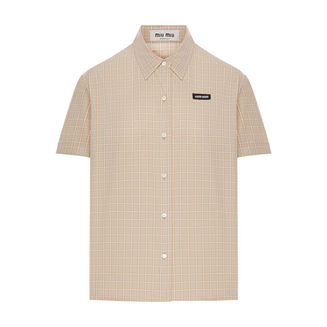 MIU MIU Albino Cotton Shirt New And Authentic (Women's size: