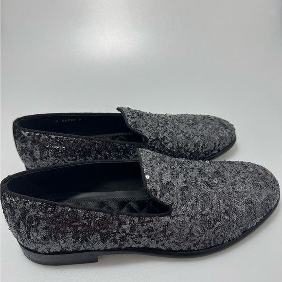 Dolce & Gabbana Dolce & Gabbana Sequin Slippers Loafers Black Men’s Size 8 Size US 8 / EU 41 - 7 Thumbnail