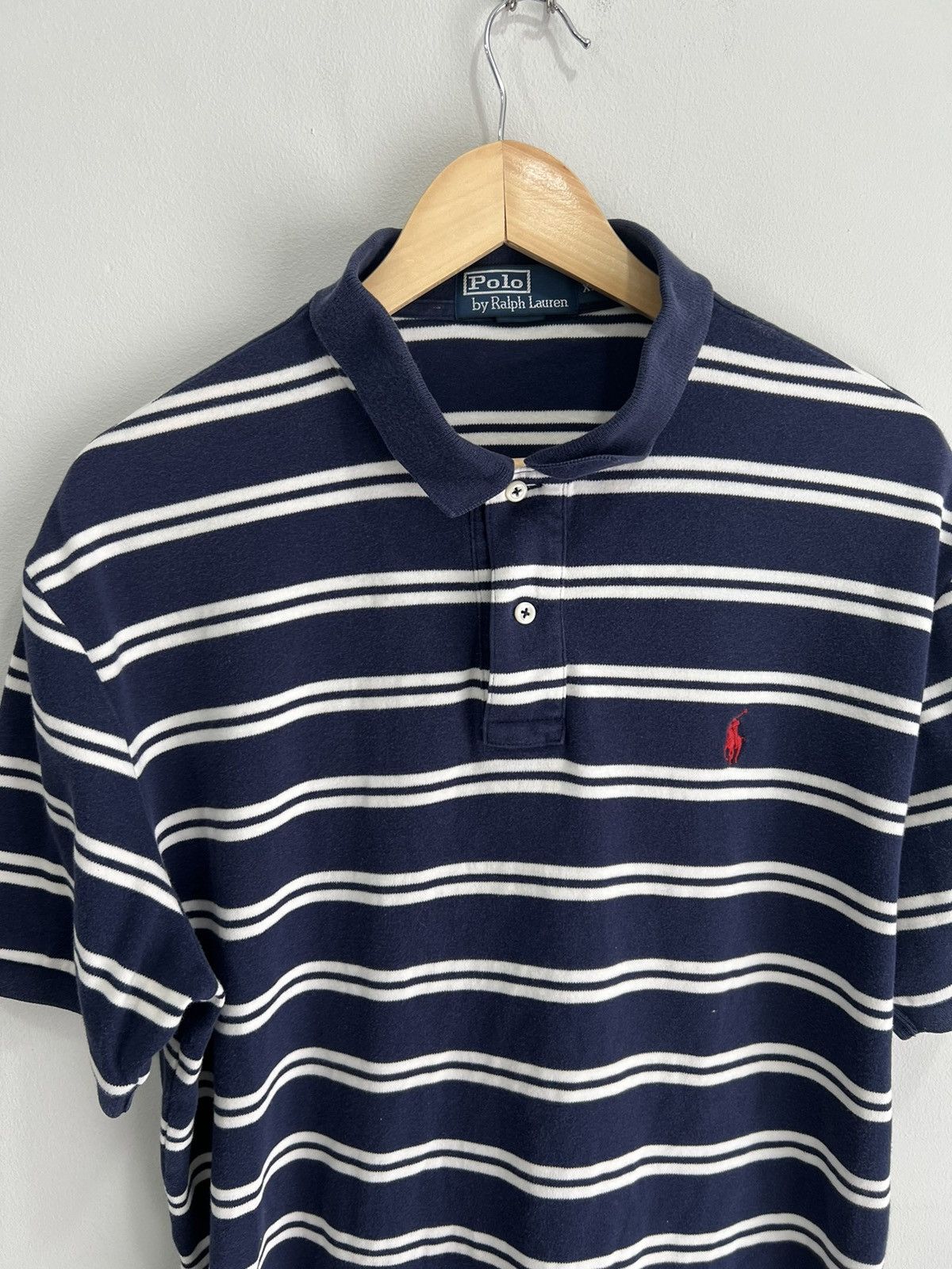 Ralph Lauren Vintage Ralph Lauren Polo Striped Shirt sweater Size US XL / EU 56 / 4 - 4 Thumbnail