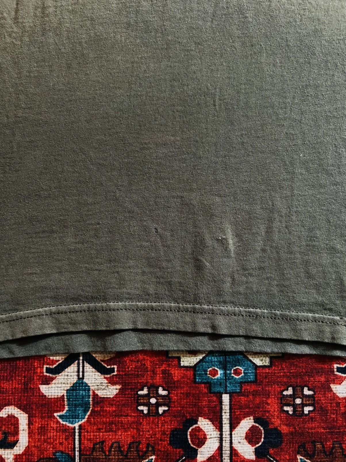 Quiksilver Vintage Quicksilver Olive Green OG Logo Mullet Tee Size US L / EU 52-54 / 3 - 8 Thumbnail