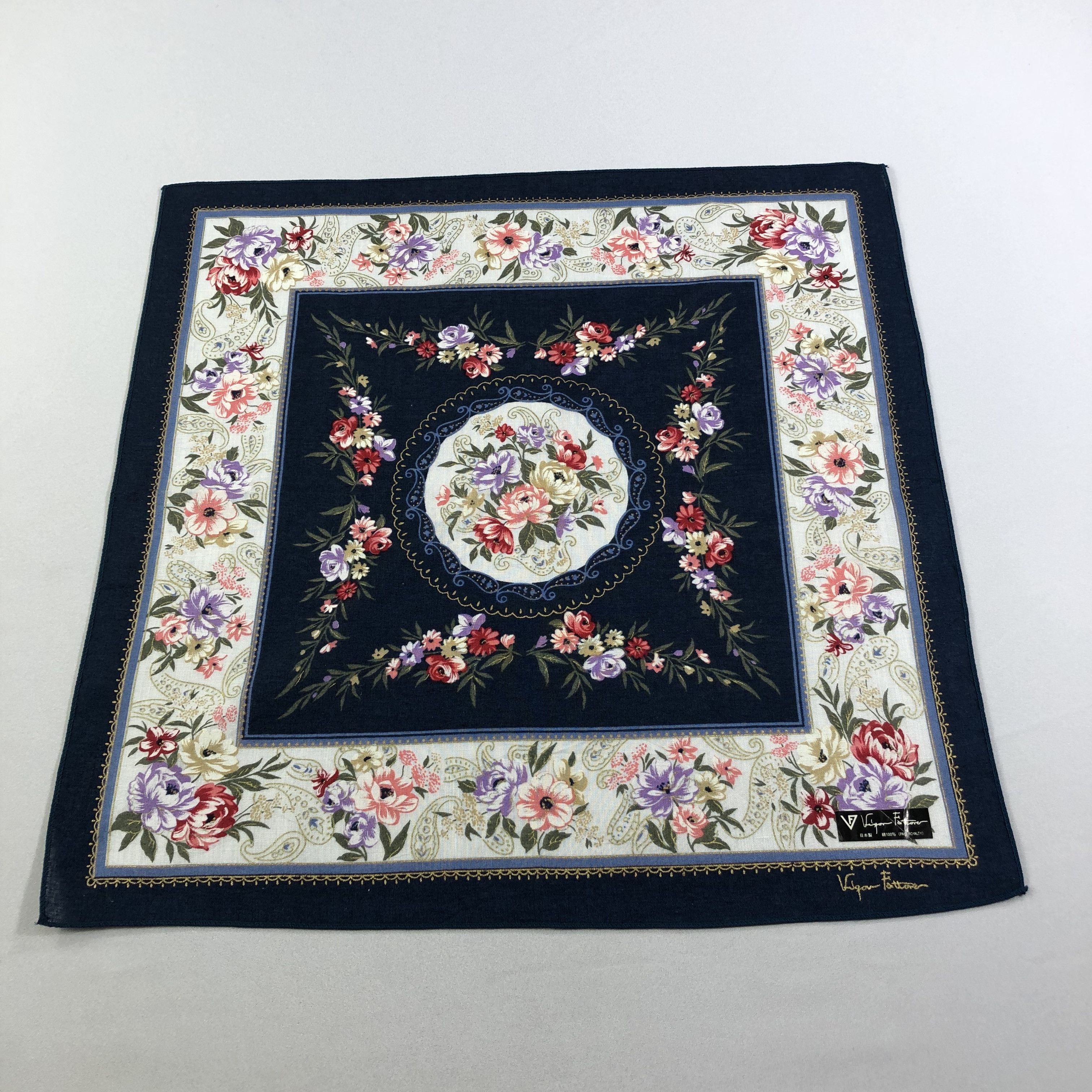 Vintage Vigor Fattore Handkerchief Neckerchief Bandana H2101 Size ONE SIZE - 2 Thumbnail