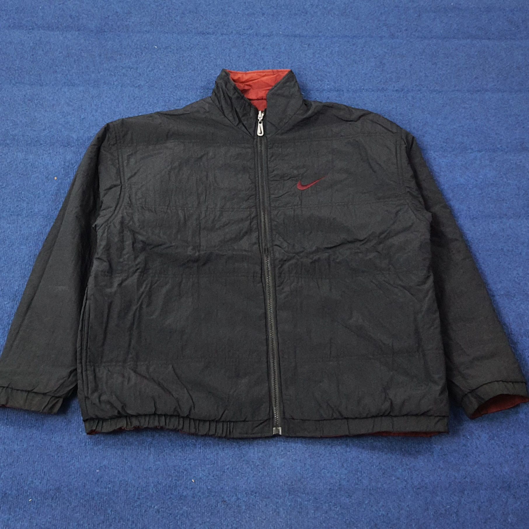Nike Vintage 90s Nike Reversible Swoosh Jacket C268N10 Size US XL / EU 56 / 4 - 7 Thumbnail
