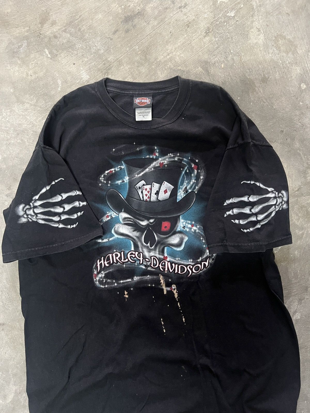 Harley Davidson Harley-Davidson Double Sided Skull DeadMan Hand Size US XL / EU 56 / 4 - 3 Thumbnail
