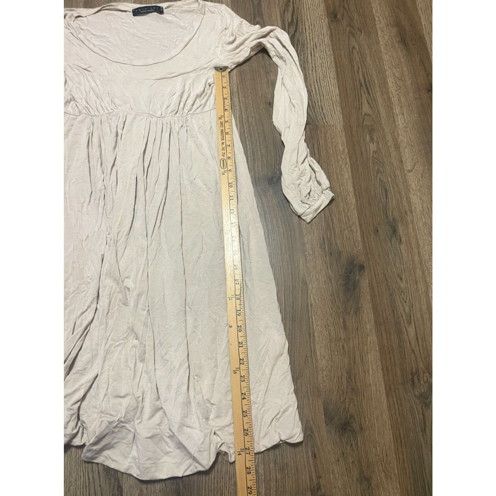 TWINSET TWINSET Dress Women's Small Tan Long Sleeve Made in Italy Size S / US 4 / IT 40 - 4 Thumbnail