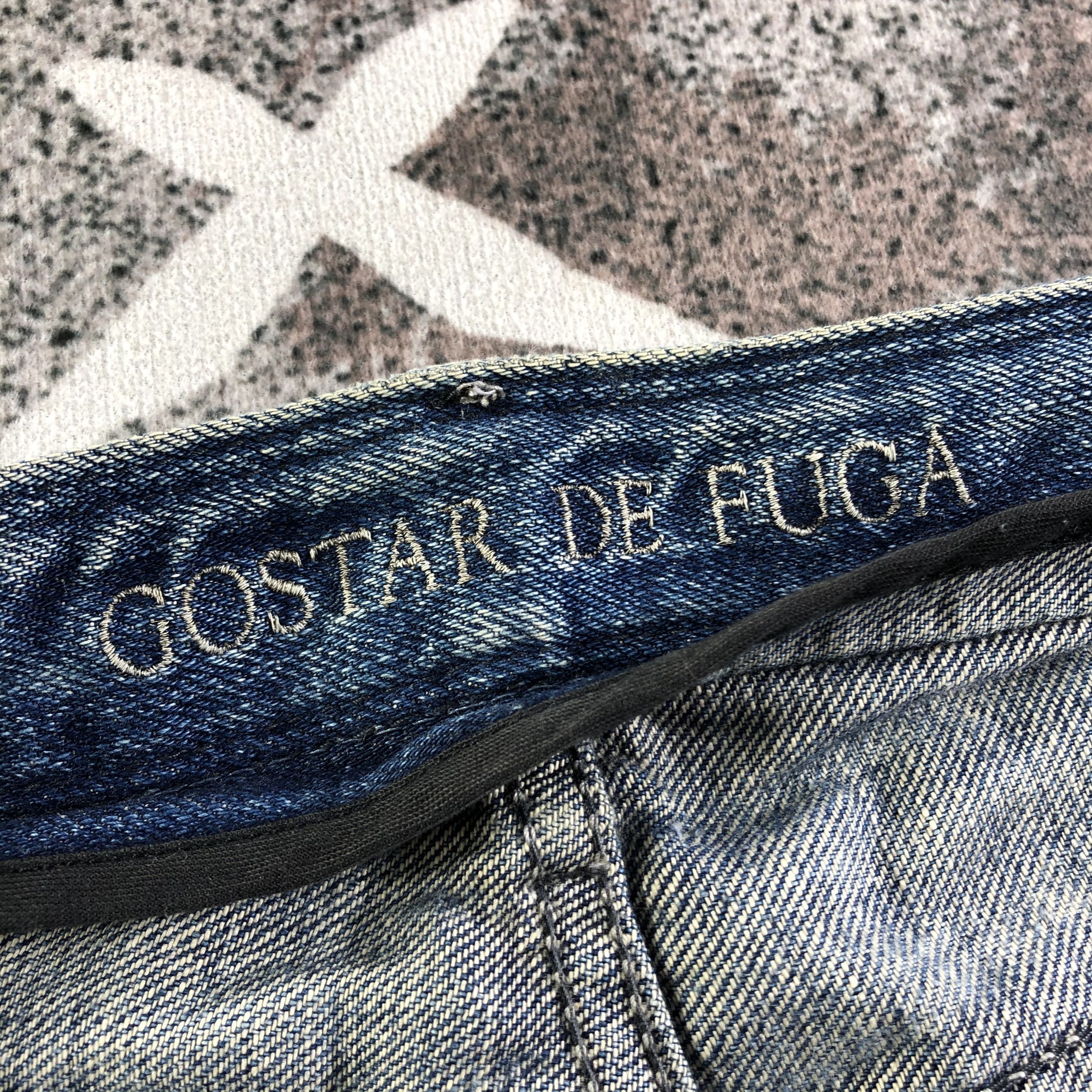GOSTAR DE FUGA Gostar De Fuga Selvedge Jeans Distressed Redline Denim Size US 32 / EU 48 - 9 Thumbnail
