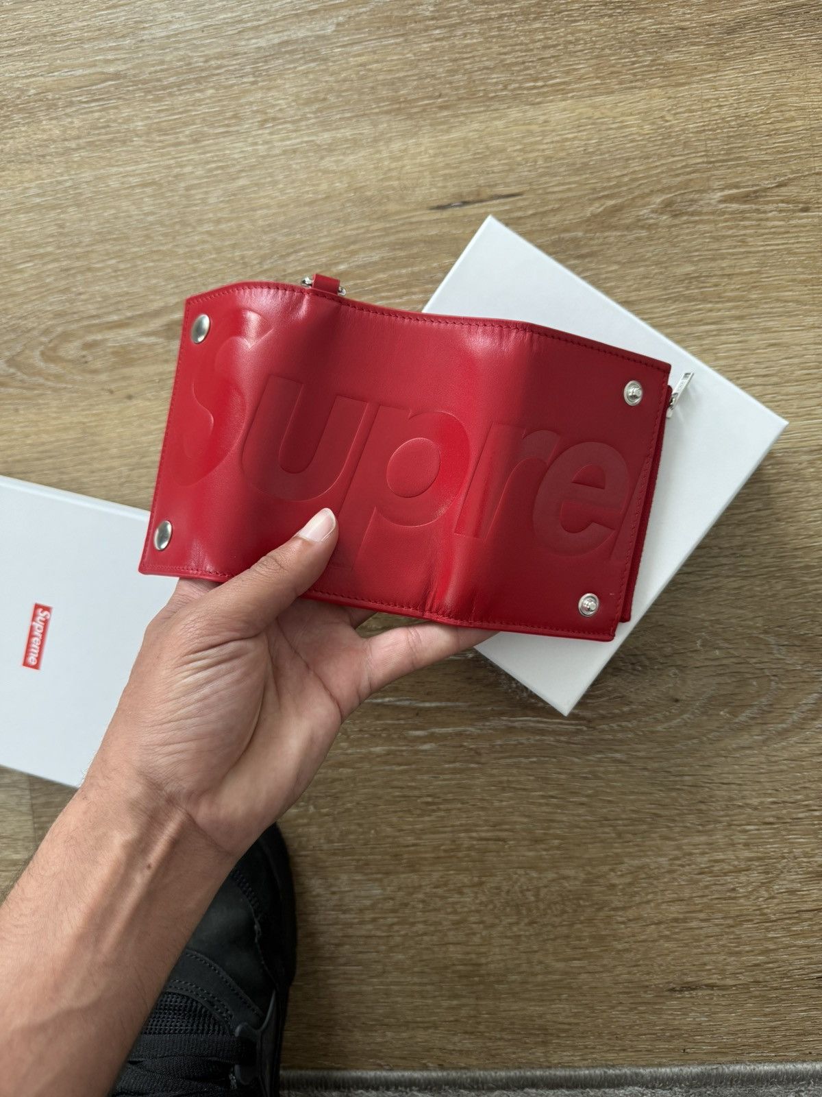 Supreme Leather Chain Wallet