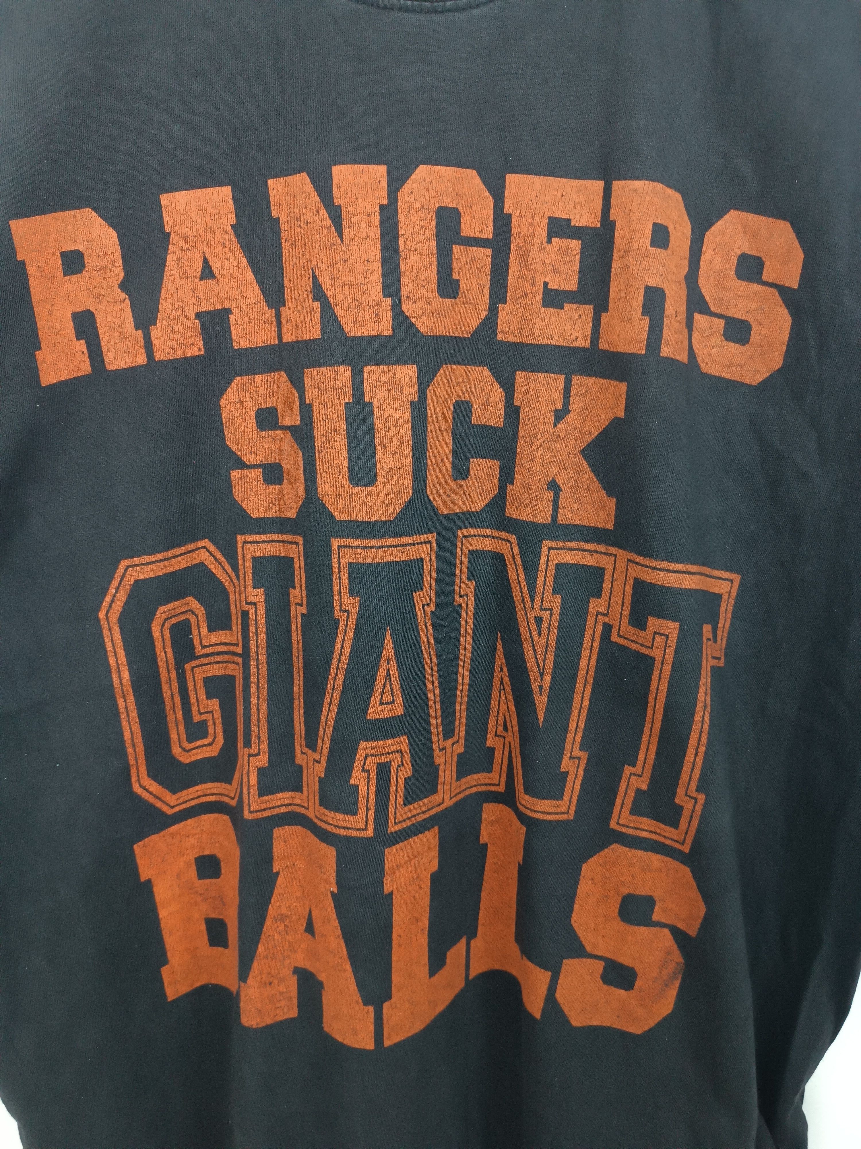 NFL VINTAGE RANGERS SUCK GIANTS BALLS NFL HUMOR TEE Size US L / EU 52-54 / 3 - 11 Thumbnail