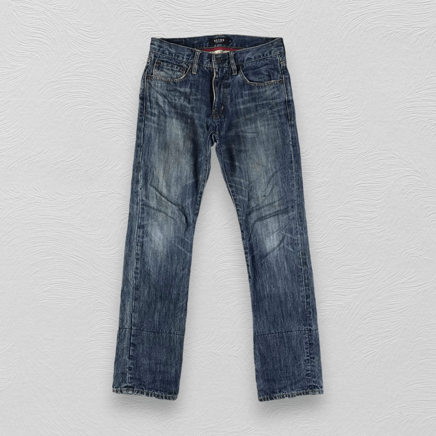image of Beams Plus Beams Heart Jeans Blue Wash Denim Kj1818, Men's (Size 32)