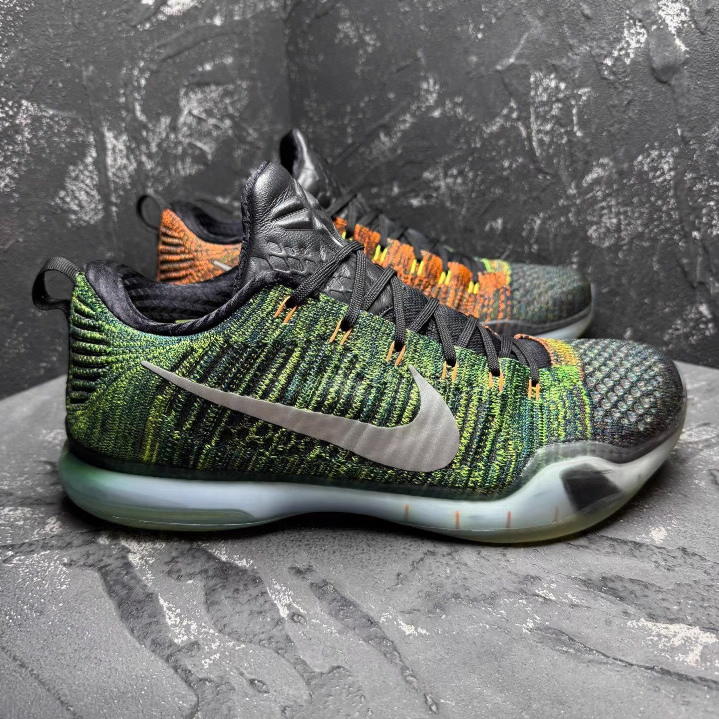 Nike Nike Kobe 10 HTM Initial Release Racing Orange & Green Q10 Size US 13 / EU 46 - 6 Thumbnail