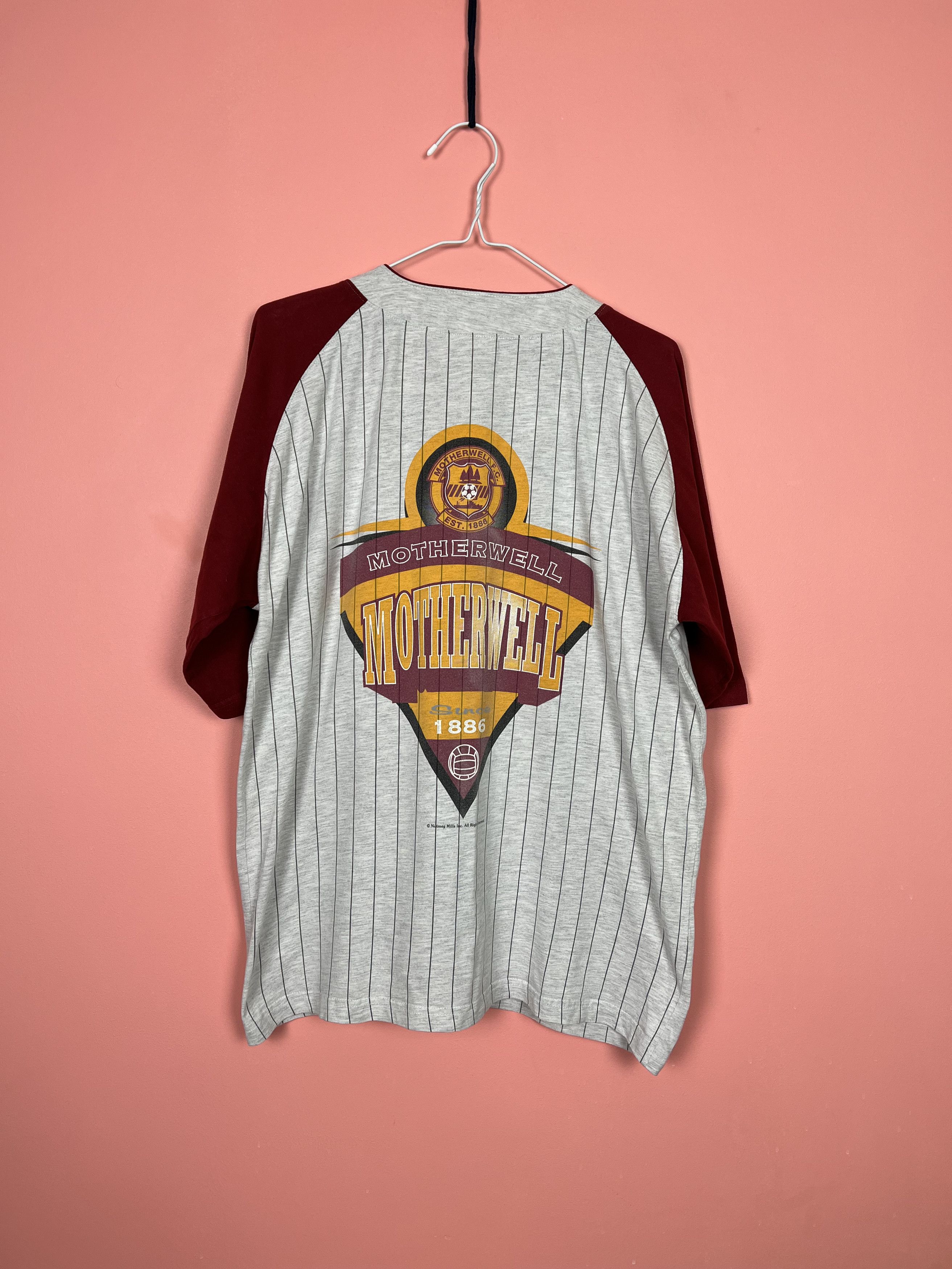 Vintage Motherwell football club soccer jersey shirt button up Size US M / EU 48-50 / 2 - 8 Thumbnail
