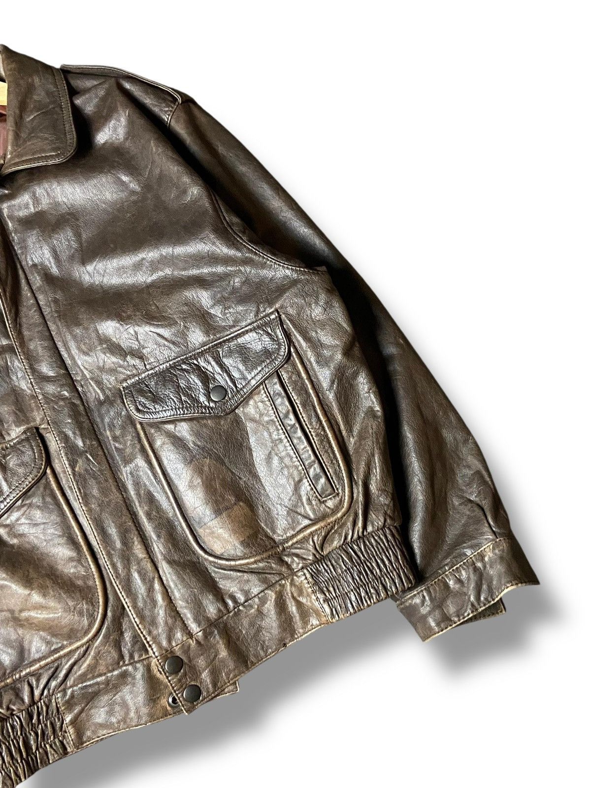 Japanese Brand Japanese Brand Leather Jacket with Double Pocket (147) Size US XS / EU 42 / 0 - 5 Thumbnail