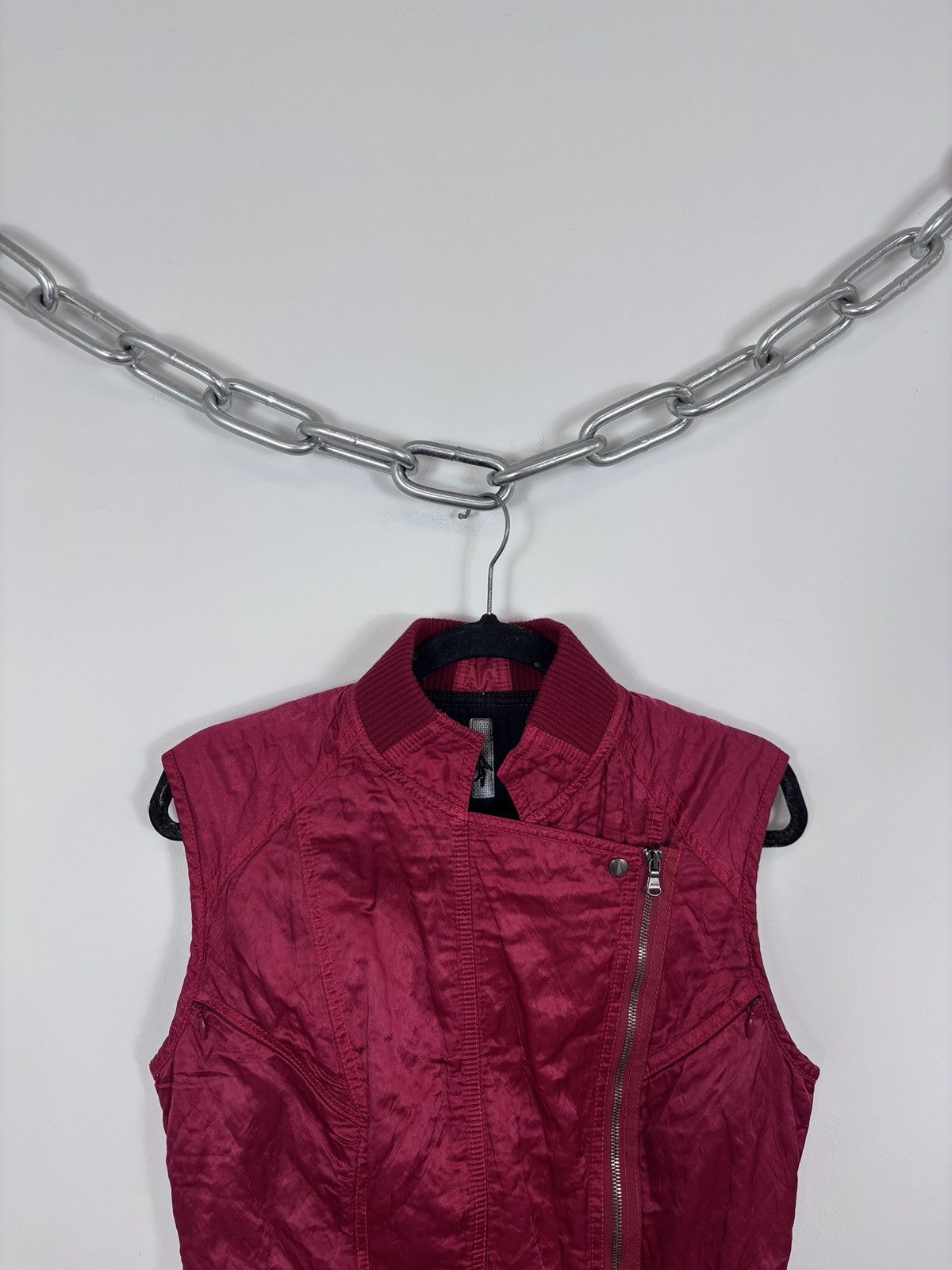 Other Vintage French Archival Women’s Red Vest Gilet Jacket Size M / US 6-8 / IT 42-44 - 3 Thumbnail