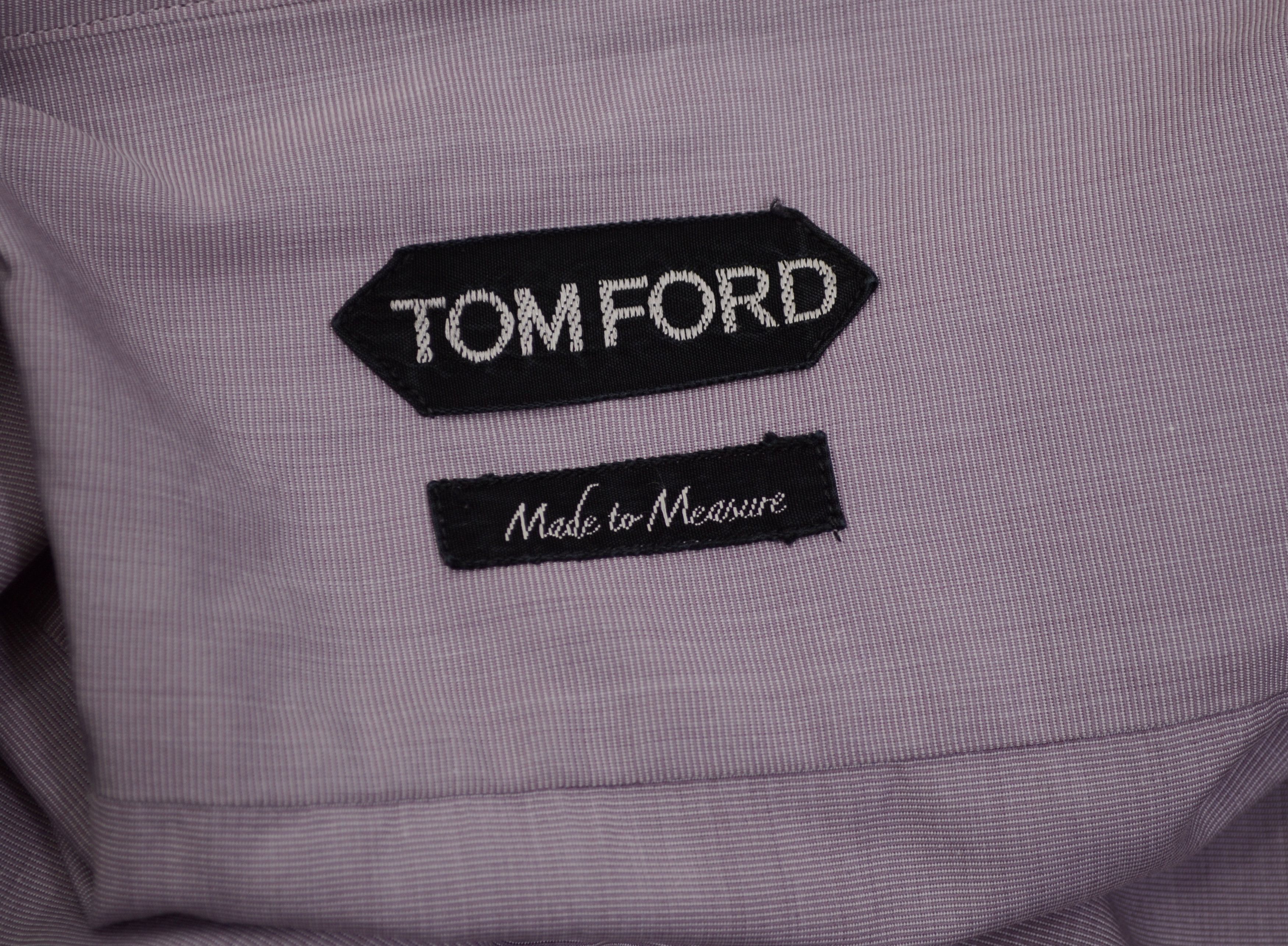 Tom Ford MTO Amazing Men's Tom Ford Shirt 48 Purple Cotton Italy Size US XXL / EU 58 / 5 - 8 Thumbnail