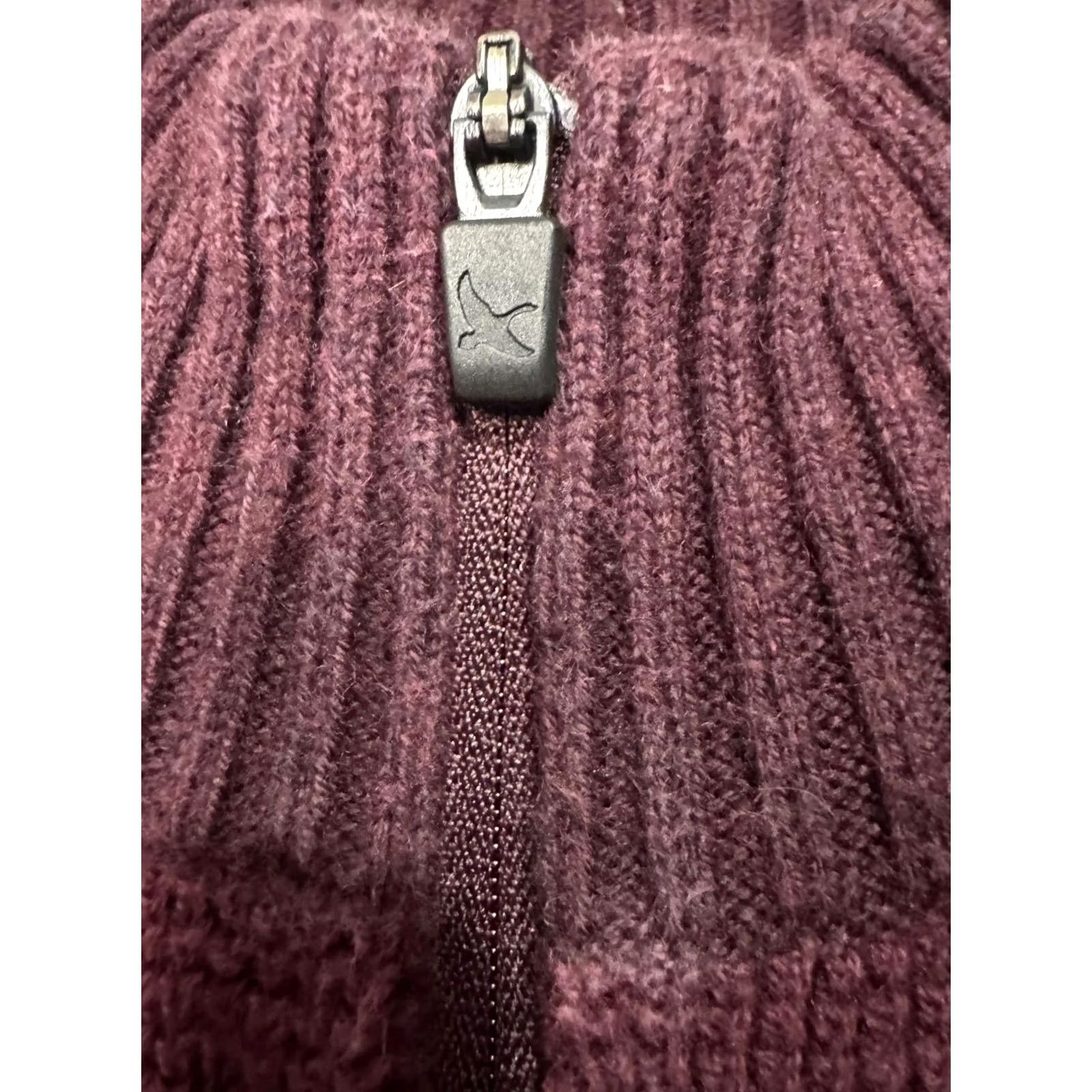 Eddie Bauer Eddie Bauer Men's Burgundy Half-Zip Sweater TL Large Knit Stand-Up Collar Zip Casual, Big & Tall, Red, Mid-Length, Regular Fit Size US L / EU 52-54 / 3 - 2 Thumbnail