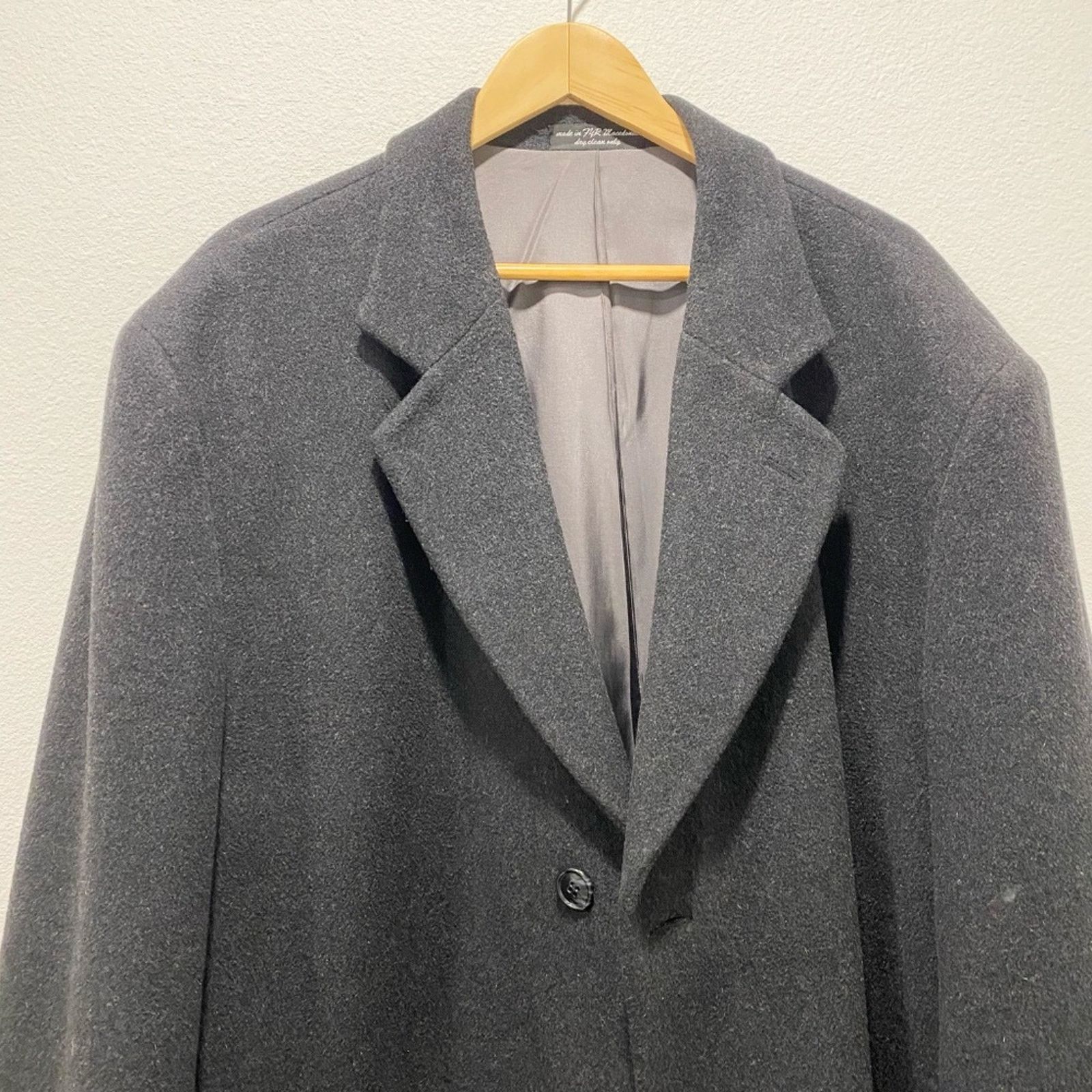 Andrew Fezza Andrew Fezza Men's Italian Cashmere Overcoat Full - 48R Size US XL / EU 56 / 4 - 2 Thumbnail