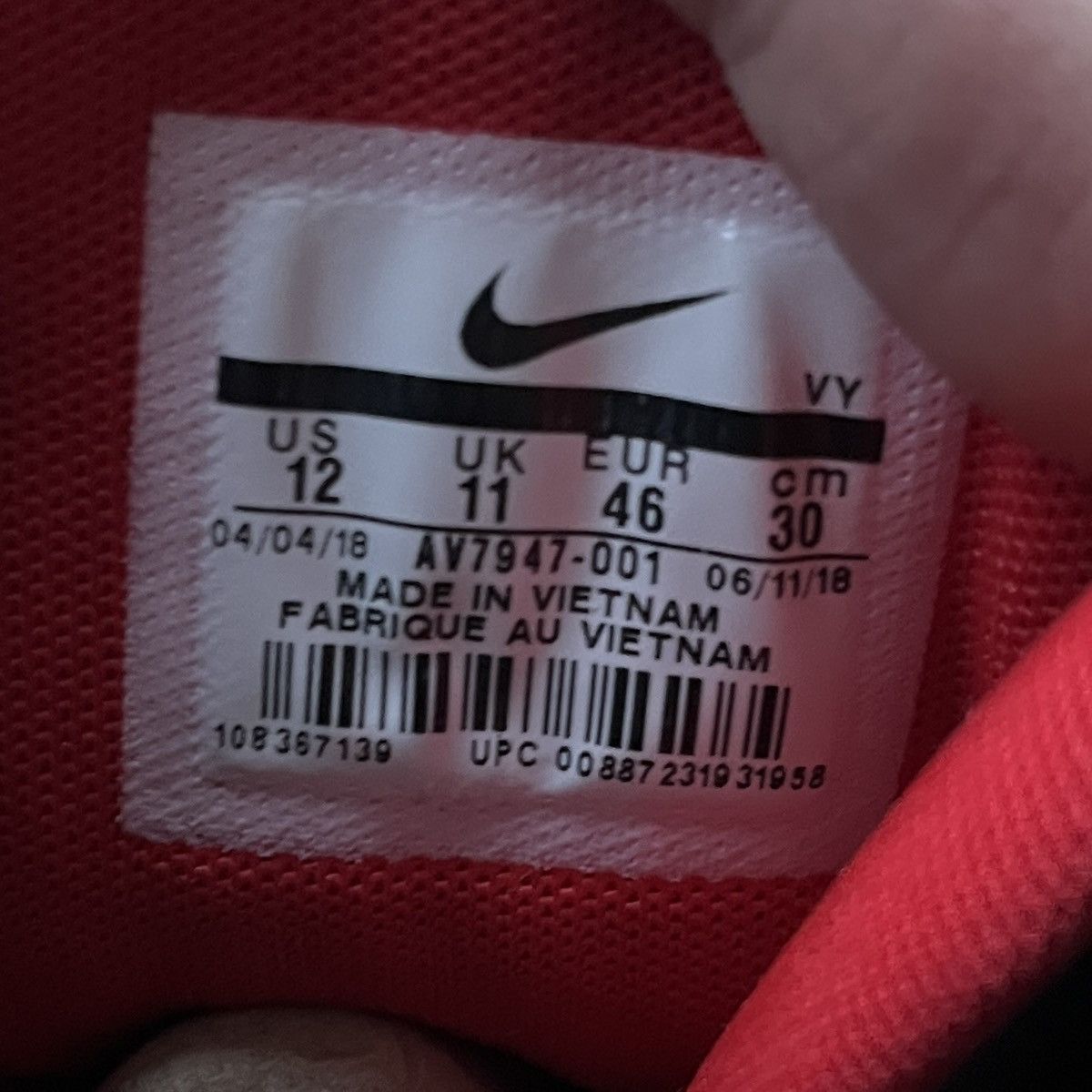Nike Nike Air More Uptempo Pinstripe Size US 12 / EU 45 - 7 Thumbnail