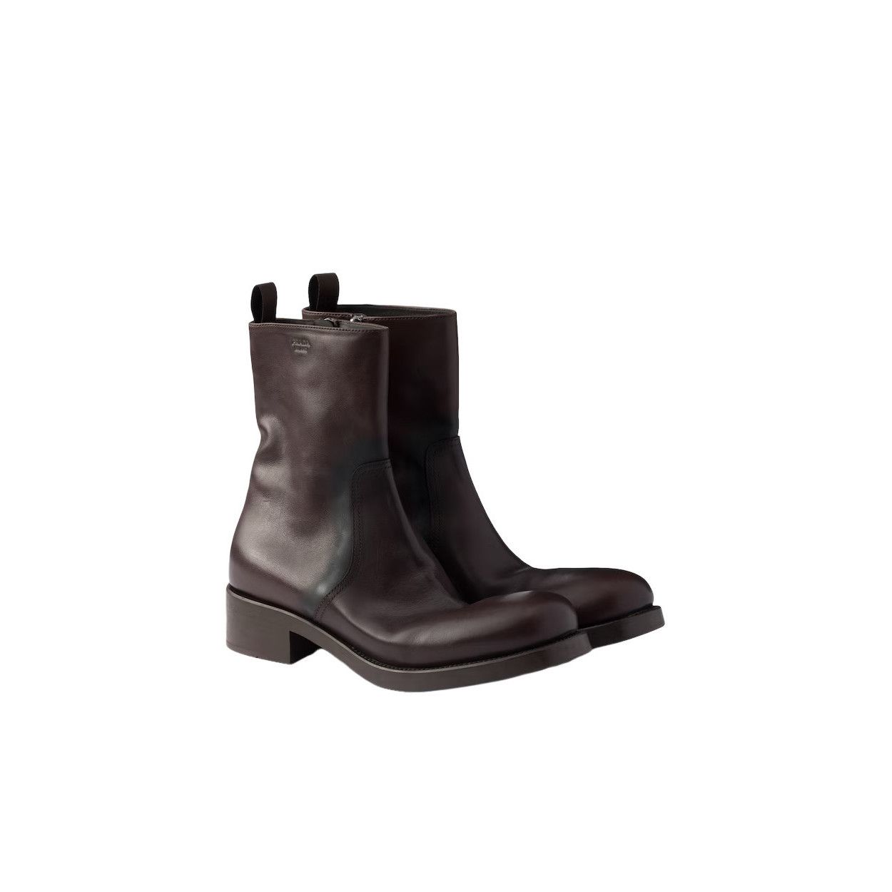 Prada PRADA $1770 Dark Brown Mid Calf Boots New And Authentic (Wom Size US 7 / IT 37 - 1 Thumbnail
