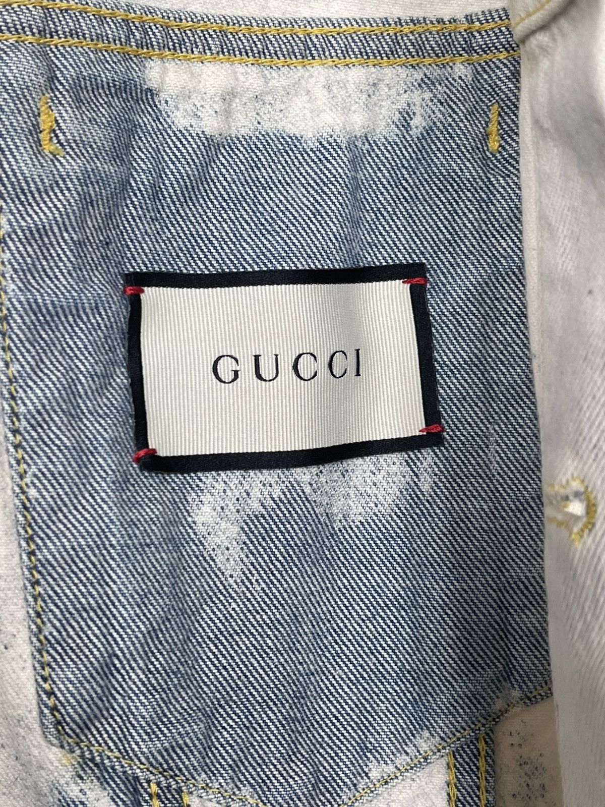 Gucci Gucci Wolf Printed Denim Jacket Size US XXL / EU 58 / 5 - 10 Thumbnail
