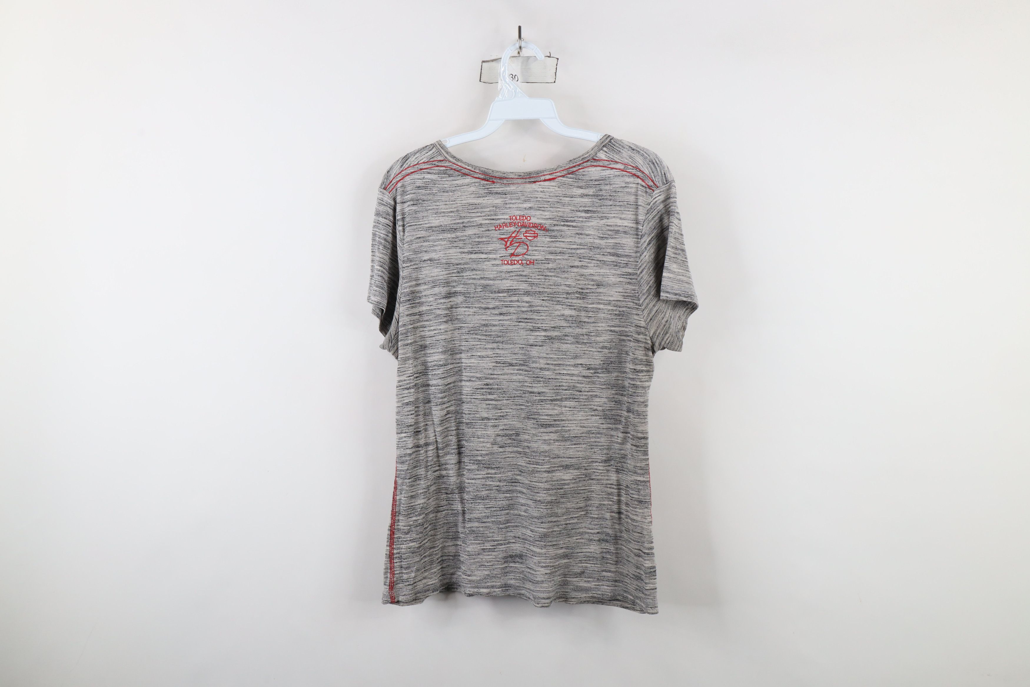 Harley Davidson × Vintage Vintage Y2K Harley Davidson Fire Flames Jersey Knit T-Shirt Size XL / US 12-14 / IT 48-50 - 12 Thumbnail