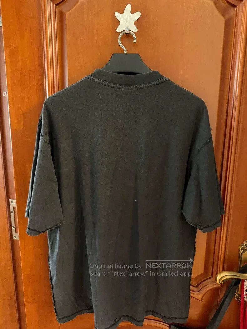 Balenciaga Balenciaga 2025 Distressed Fringe Logo Tee. Size US M / EU 48-50 / 2 - 2 Thumbnail