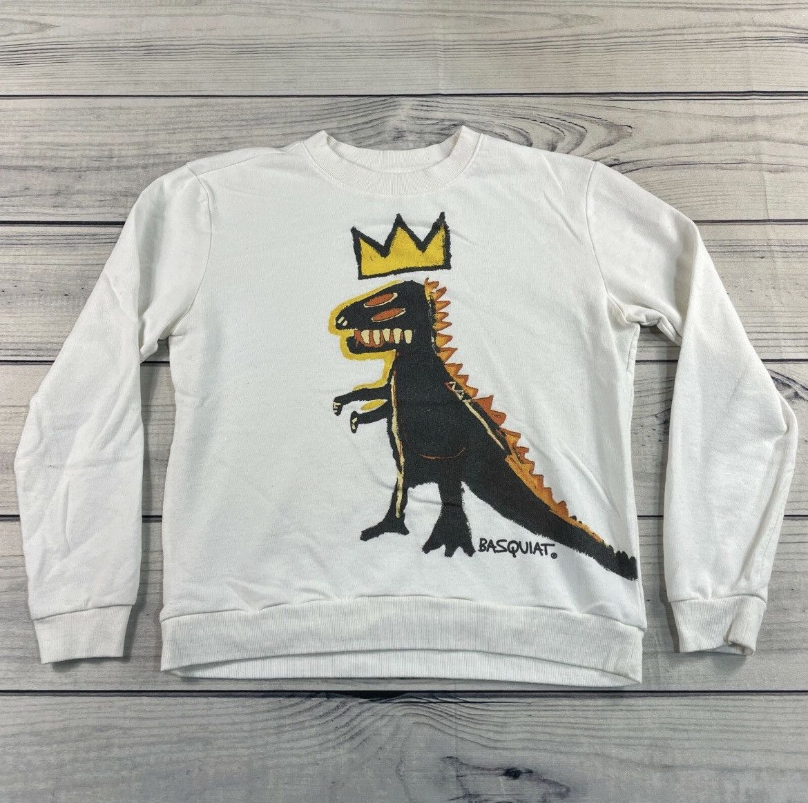 Forever 21 Jean Michel Basquiat Dinosaur Big Logo Sweatshirt Size US M / EU 48-50 / 2 - 1 Thumbnail