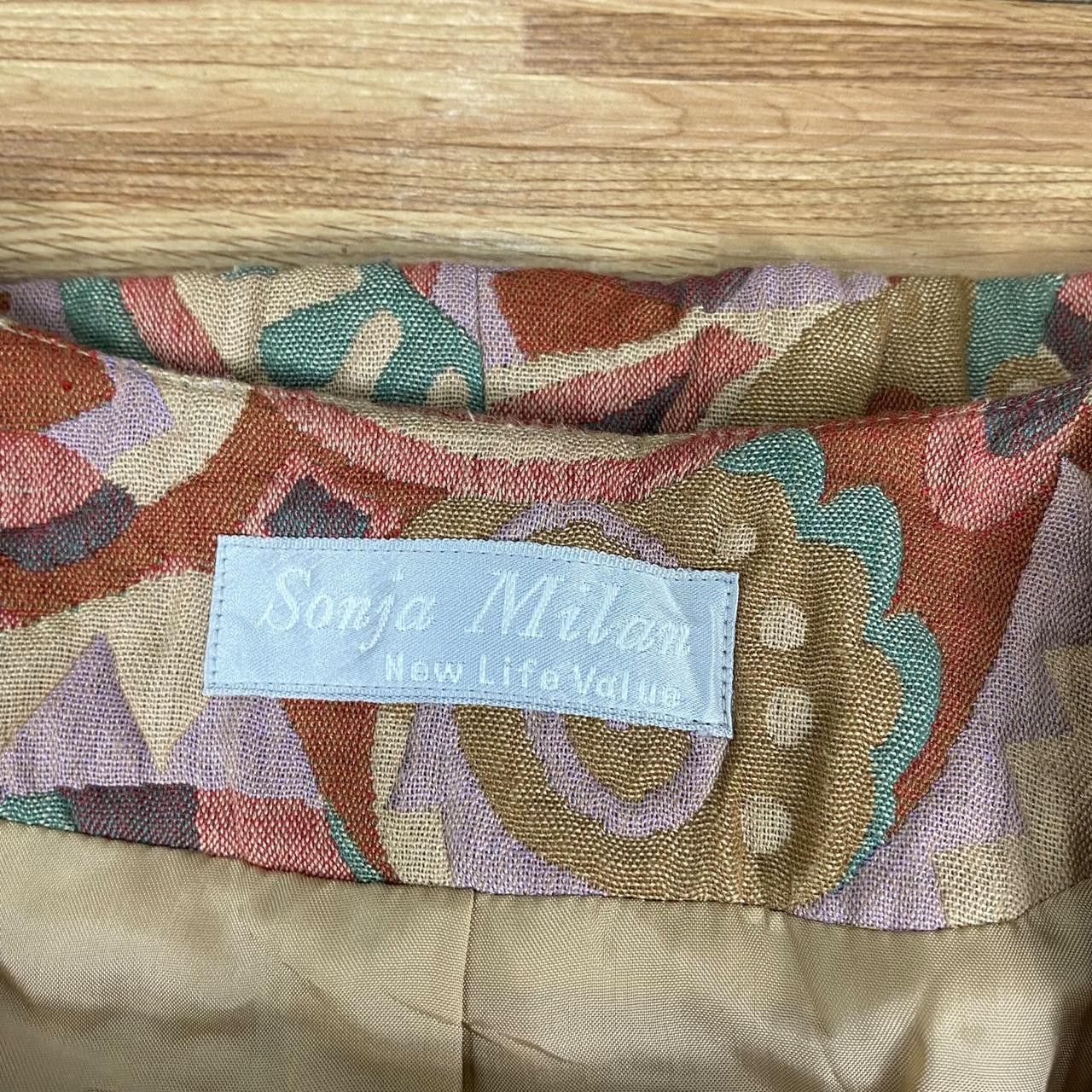 Other Vintage SONYA MILAN ITALY Designer Picasso Coat Jacket Size M / US 6-8 / IT 42-44 - 5 Thumbnail