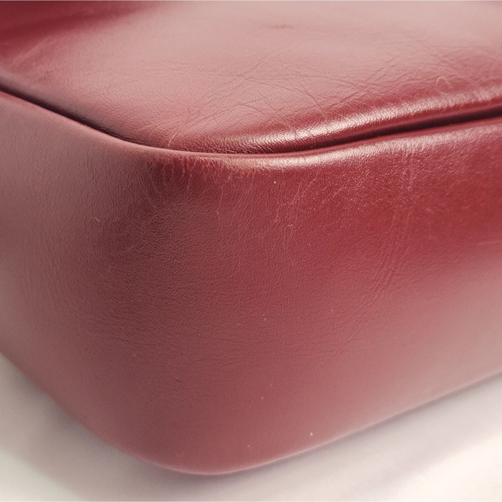 Cartier Cartier Burgundy Bordeaux Leather Shoulder Bag Size ONE SIZE - 8 Thumbnail