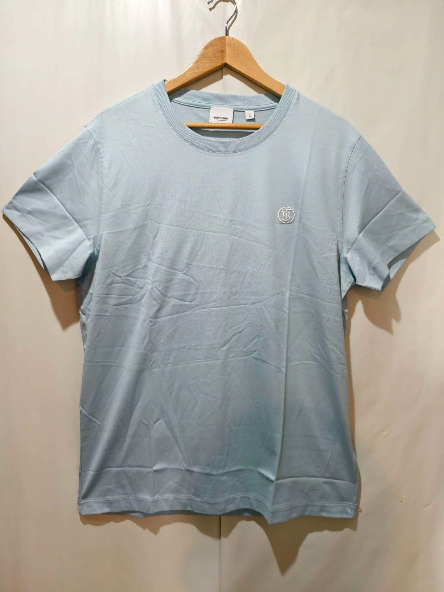 Burberry Burberry Blue Embroidered Crewneck T-shirt - dmc Size US S / EU 44-46 / 1 - 1 Thumbnail