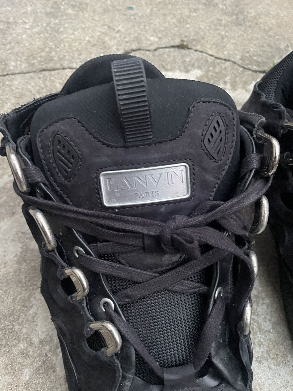 Lanvin Triple Black Curb Sneakers Size US 10 / EU 43 - 4 Thumbnail