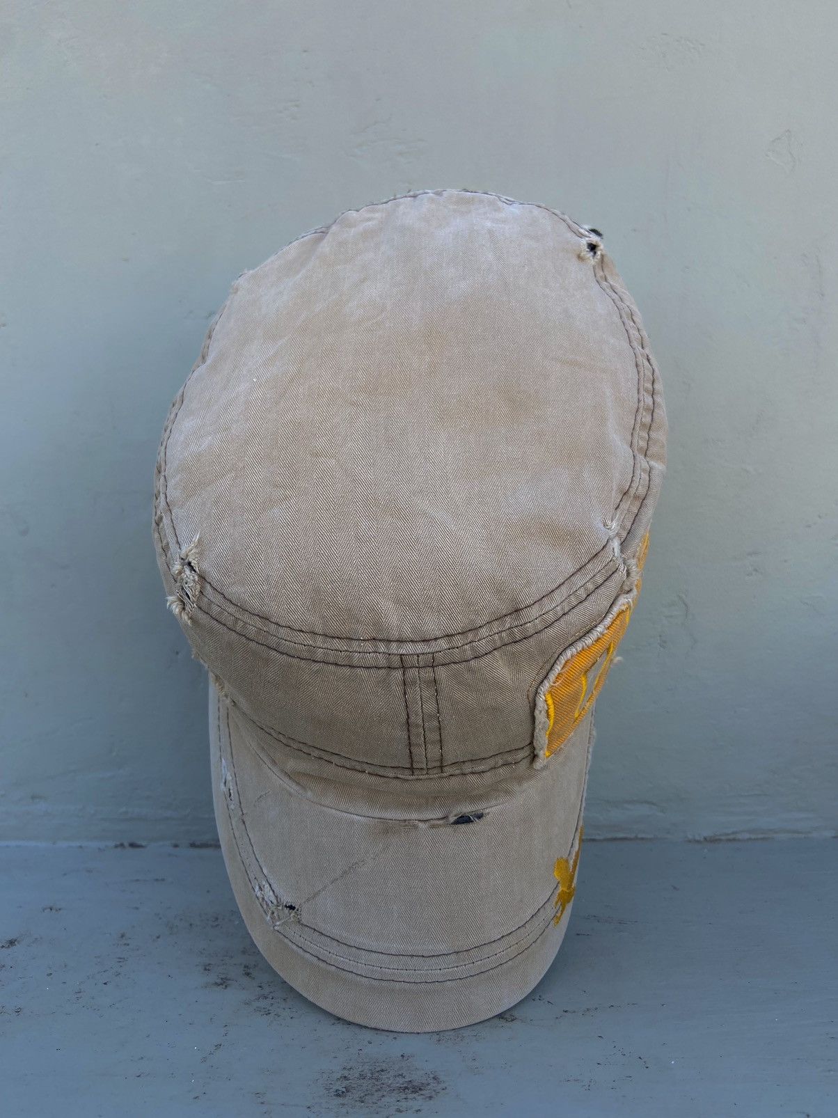 If Six Was Nine 2000s number six ditsetressed patrol hat Size ONE SIZE - 6 Thumbnail