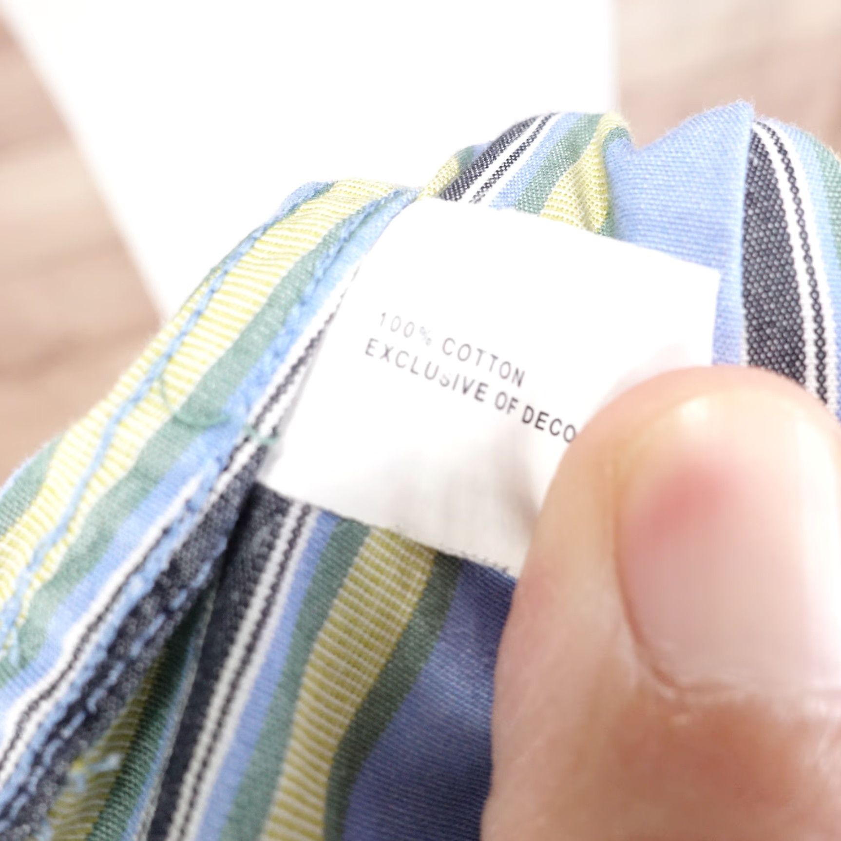 Gap GAP Shirt Mens M Classic Fit Blue Yellow Striped Button-Down, Cotton, Long Sleeve, Casual Business, 90s-Inspired? Size US M / EU 48-50 / 2 - 7 Thumbnail